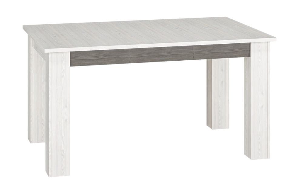 CASARREDO Jedálenský stôl rozkladacia LANTANA borovica snežná/sivá